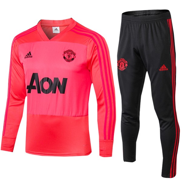 Chandal Manchester United 2018/19 Rojo Claro Negro